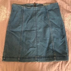 Free People Modern Femme Denim Mini Skirt